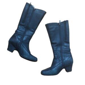 Long Black Winter Boots Size Size 8.5 M